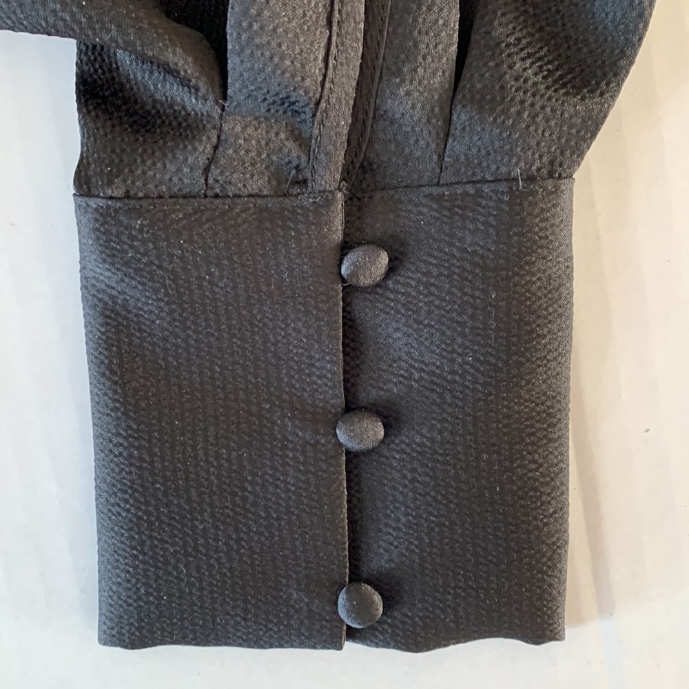 Express Black Dress, NWT, cuff style sleeve,nice neck detail, fully lined,size M - Picture 7 of 8